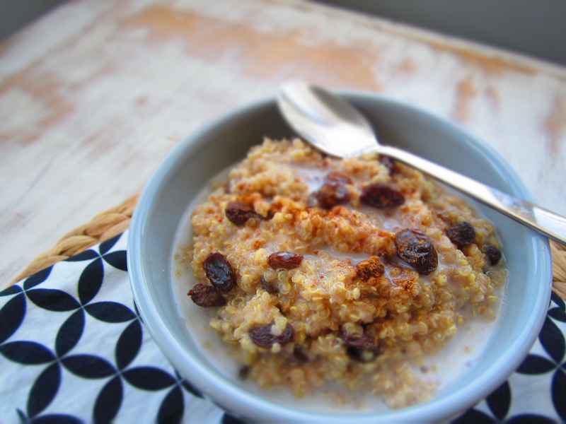 Spicy Quinoa Salad with almond milk